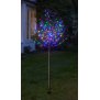 Northpoint LED Lichtbaum Braun Multicolor Weihnachtsdeko In- & Outdoor | 200 warmweiße LEDs | 150cm hoch | elastische Zweige | Timerfunktion | IP44 Spritzwassergeschützt