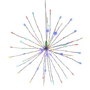 LED Eiskristallleuchte 90 LEDs Ø50cm für...