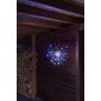 LED Eiskristallleuchte 90 LEDs Ø50cm für Innen und Außen mit Timerfunktion 10m - Silber RGB