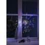 LED Eiskristallleuchte 90 LEDs Ø50cm für Innen und Außen mit Timerfunktion 10m - Silber RGB