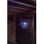 Northpoint LED Eiskristallleuchte 90 LEDs Ø50cm für Innen und Außen mit Timerfunktion 10m Zuleitungskabel silbernes Gestell kaltweiße LEDs