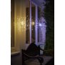 Northpoint LED Eiskristallleuchte 90 LEDs Ø50cm für Innen und Außen mit Timerfunktion 10m Zuleitungskabel silbernes Gestell warmweiße LEDs