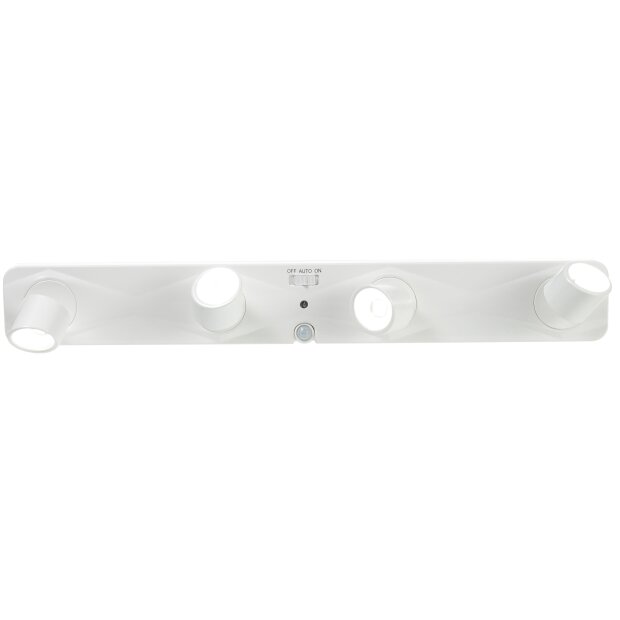 LED Sensorleuchte 360° LED Lichtleiste mit Dämmerungssensor und verstellbarem Bewegungsmelder