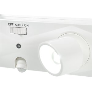 LED Sensorleuchte 360° LED Lichtleiste mit Dämmerungssensor und verstellbarem Bewegungsmelder