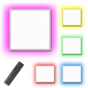 LED Panel 15W Warmweiß / Kaltweiß Mood RGB Hintergrundbeleuchtung Fernbedienung - Quadrat 45x45 15W