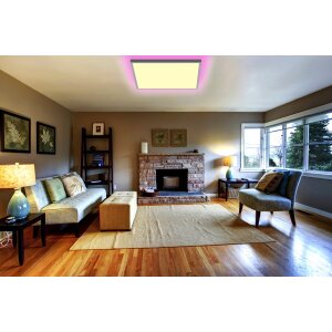LED Panel 15W Warmweiß / Kaltweiß Mood RGB Hintergrundbeleuchtung Fernbedienung - Quadrat 45x45 15W