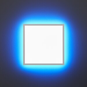 LED Panel 15W Warmweiß / Kaltweiß Mood RGB Hintergrundbeleuchtung Fernbedienung - Quadrat 45x45 15W