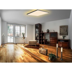 LED Panel 15W Warmweiß / Kaltweiß Mood RGB Hintergrundbeleuchtung Fernbedienung - Quadrat 45x45 15W