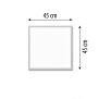 LED Panel 15W Warmweiß / Kaltweiß Mood RGB Hintergrundbeleuchtung Fernbedienung - Quadrat 45x45 15W