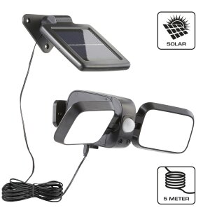 Solar LED Strahler mit Bewegungsmelder integrierter Timer...