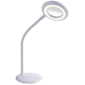 Lupenlampe mit Akku Aufladbar Kabellos Lupenleuchte 3x Vergrößerung 1200mAh Li-Io Akku - Tischlampe