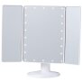 LED Kosmetikspiegel mit Standfuß, verstellbarer Farbtemperatur, dimmbarem - Eckig