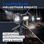 Northpoint LED Akku Handstrahler 10W 4400mAh Powerbank Taschenlampe Baustrahler mit Standfuß