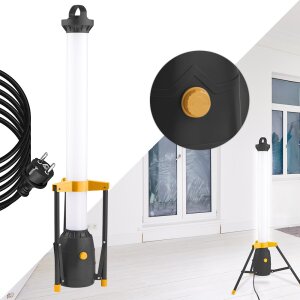LED Turm Baustrahler Arbeitsstrahler mit 360° Lichtauslass 50W Leistung 110cm hoch
