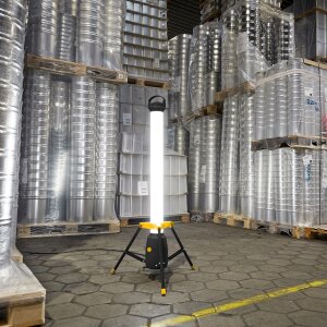 LED Turm Baustrahler Arbeitsstrahler mit 360° Lichtauslass 50W Leistung 110cm hoch