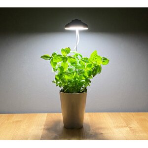 LED 7W Pflanzenleuchte Pflanzenlampe Pflanzenbeleuchtung 70cm Teleskopstab Grau