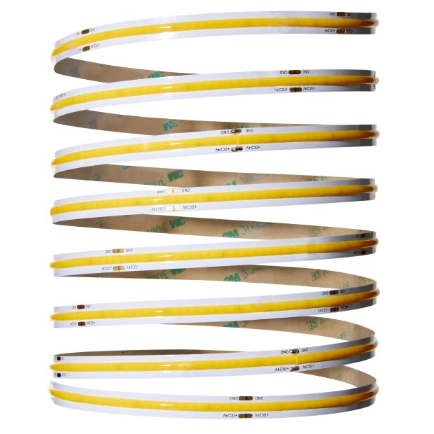 LED COB Streifen Band Strip 3 Meter 24W warmweiß 3000K kürzbar mit Netzteil