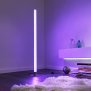Northpoint Smart Wifi LED Lichtsäule Kristall-Optik 120cm Stehlampe Standleuchte Stehleuchte dimmbar Farbwechsel mit Fernbedienung und Fußschalter