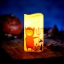 LED Halloween Kerzen Echtwachs verschiedene Modelle Flackerlicht Teufelchen