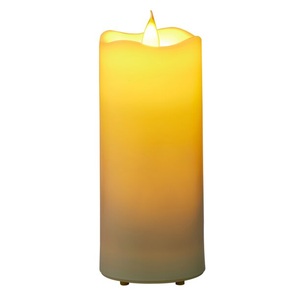 LED Outdoor Kerzen wasserfest mit Timer-und Flackerfunktion flammenlose Kerze Ø7cm x 15cm - Groß