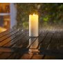 Northpoint LED Outdoor Kerzen wasserfest mit Timer-und Flackerfunktion flammenlose Kerze Ø7cm x 15cm Höhe