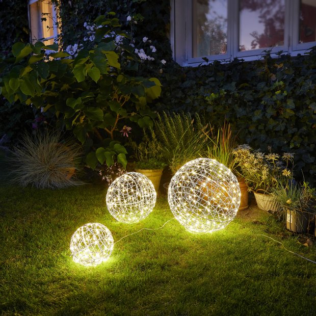 Led garten kugel