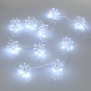 200 LED Lichterkette Weihnachten Sparkling Leuchtball 180cm lang Feuerwerk Pusteblume mit 5m Zuleitung für den Innenbereich Kaltweiß