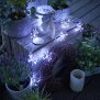 200 LED Lichterkette Weihnachten Sparkling Leuchtball 180cm lang Feuerwerk Pusteblume mit - Kaltweiß