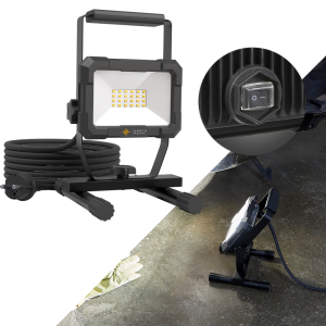 LED Blackline Baustrahler mit Standfuß - 20W