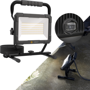 LED Blackline Baustrahler mit Standfuß - 100W