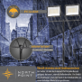 LED Blackline Doppelbaustrahler mit Stativ - 2x150W
