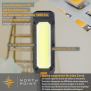 LED Werkstattlampe Klemmleuchte Arbeitslampe Stableuchte 400 Lumen Kabellos Magnet Haken