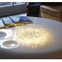 Northpoint LED Licht Kranz 30cm Ø Silber drahtgeflecht mit warmweißer LED Beleuchtung mit Batterien und integriertem Timer