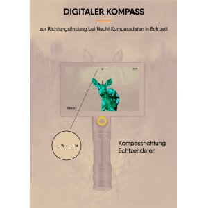 Wärmebildgerät AKIR-01 Wärmebildkamera mit Hot-Tracking-Funktion im praktischen Tragekoffer