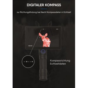 Wärmebildgerät AKIR-01 Wärmebildkamera mit Hot-Tracking-Funktion im praktischen Tragekoffer