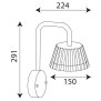 LED Aluminium Außenwandlampe Wandleuchte Terassenleuchte 10W zur Wandmontage