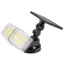 LED Strahler mit Solar Panel Außen mit Hochfrequenz Bewegungsmelder, Solar Panel Monokristallin, 2W