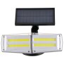 LED Strahler mit Solar Panel Außen mit Hochfrequenz Bewegungsmelder, Solar Panel Monokristallin, 2W