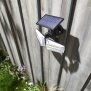 LED Strahler mit Solar Panel Außen mit Hochfrequenz Bewegungsmelder, Solar Panel Monokristallin, 2W