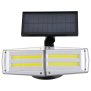Northpoint Solar LED Strahler Außen mit Hochfrequenz Bewegungsmelder, Solar Panel Monokristallin, 2W Lichtfarbe 4000K, 3000mAh Li-Ionen Akku, Helligkeitssensor, 180° Schwenkbar