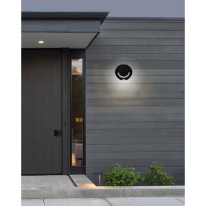 Solar LED Wandleuchte Sensorleuchte für außen - mit integriertem Solar-Panel Bewegungsmelder und