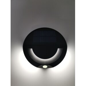 Solar LED Wandleuchte Sensorleuchte für außen - mit integriertem Solar-Panel Bewegungsmelder und
