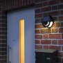Solar LED Wandleuchte Sensorleuchte für außen - mit integriertem Solar-Panel Bewegungsmelder und