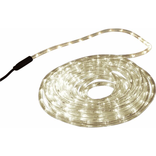 LED Lichtschlauch 10 Meter 2,7W für Innen und Außen 200 LEDs warmweißes Licht