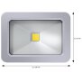 15W LED Strahler Fluter Außen 1125LM Außenstrahler, IP65 Wasserdicht 6500K Kaltweiß Weiß
