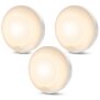 LED Spot Batterie Bewegungsmelder 3er-Set warmweiß 3000K mit 30s Timer für Innen & Außen