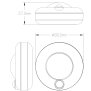 LED Spot Batterie Bewegungsmelder 3er-Set warmweiß 3000K mit 30s Timer für Innen & Außen