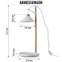 LED Pflanzenleuchte Kräutergarten aus Echtholz 9W 550 Lumen Höhenverstellbar Timer