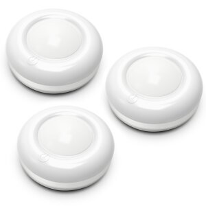 3er-Set LED Spot mit Fernbedienung batteriebetrieben, Farbwechsel & Timer für Innen/Außen - Smart