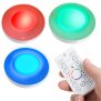 3er-Set LED Spot mit Fernbedienung batteriebetrieben, Farbwechsel & Timer für Innen/Außen - Smart